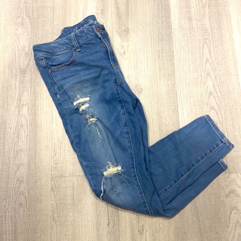 American Eagle Outfitters Stretch Ripped Jeggings